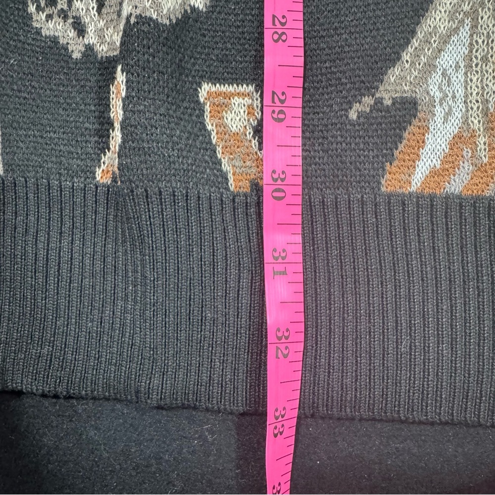 Western Patterned Oversized Mini Sweater Dress NWT - image 12